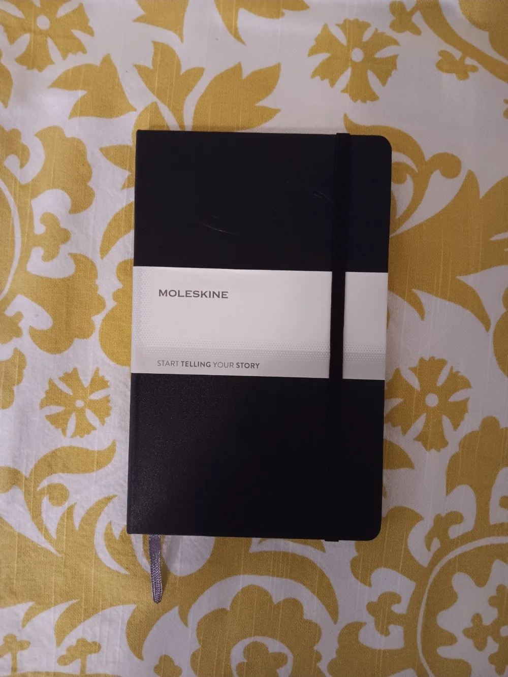 Notebook on patterned fabric